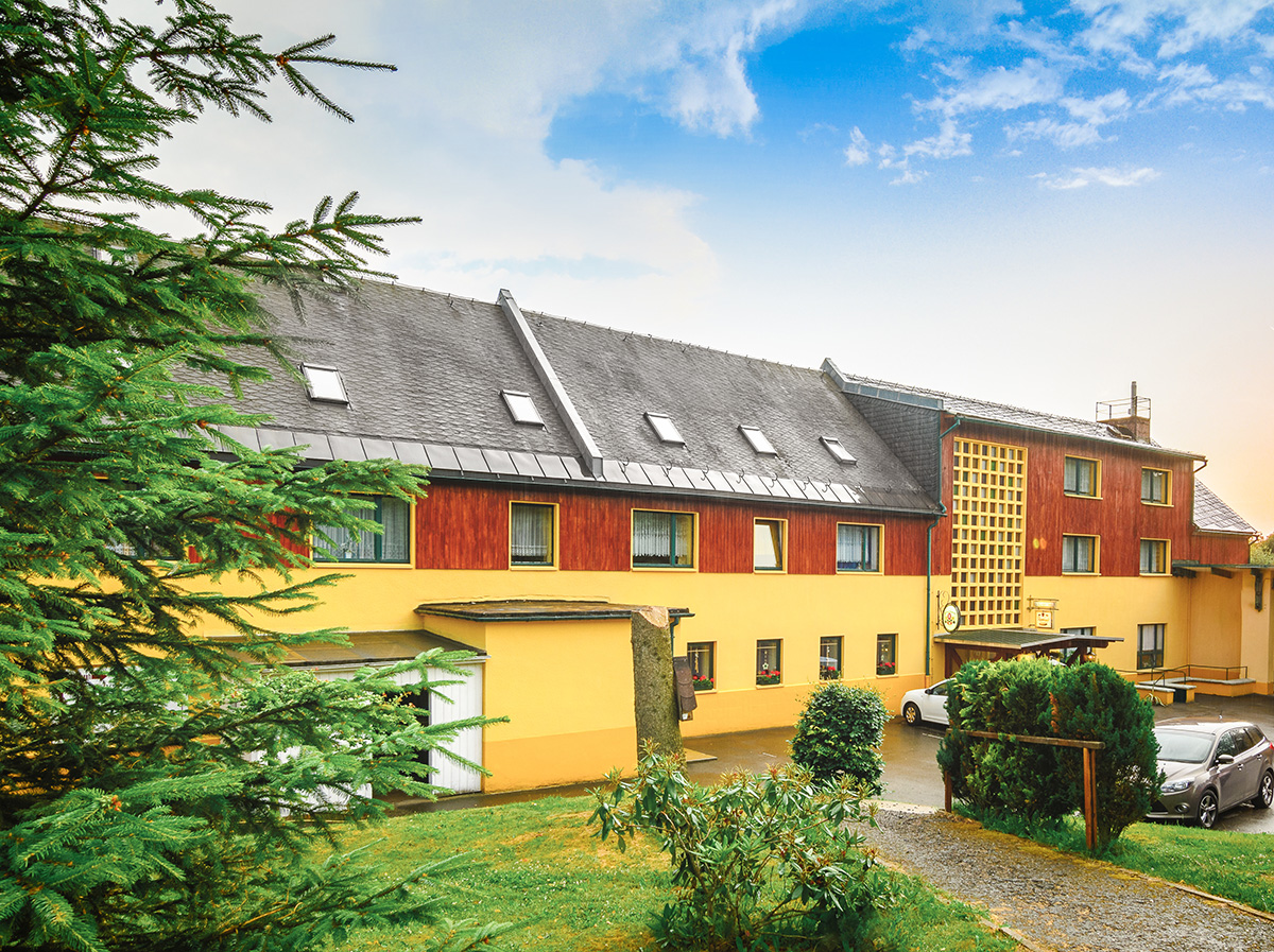 Der Goldhübel im Sonnenuntergang