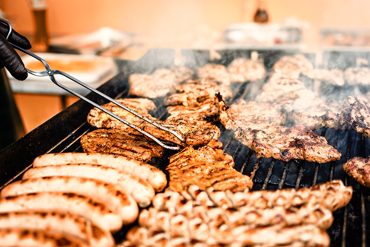 Grillbuffet im Rahmen der Halbpension