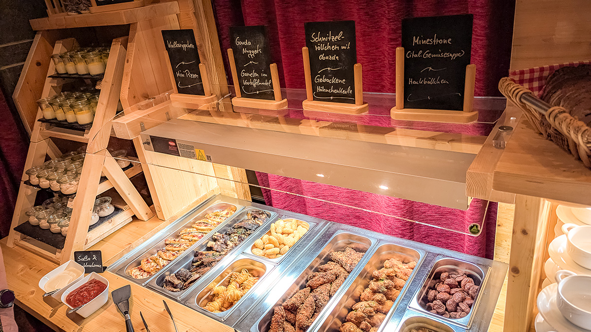 Unsere Warmanteile am Abendbuffet